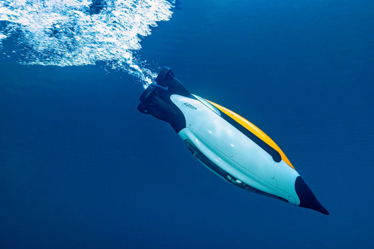 Подводный робот-пингвин Quadroin собирает данные на глубине до 150 метров