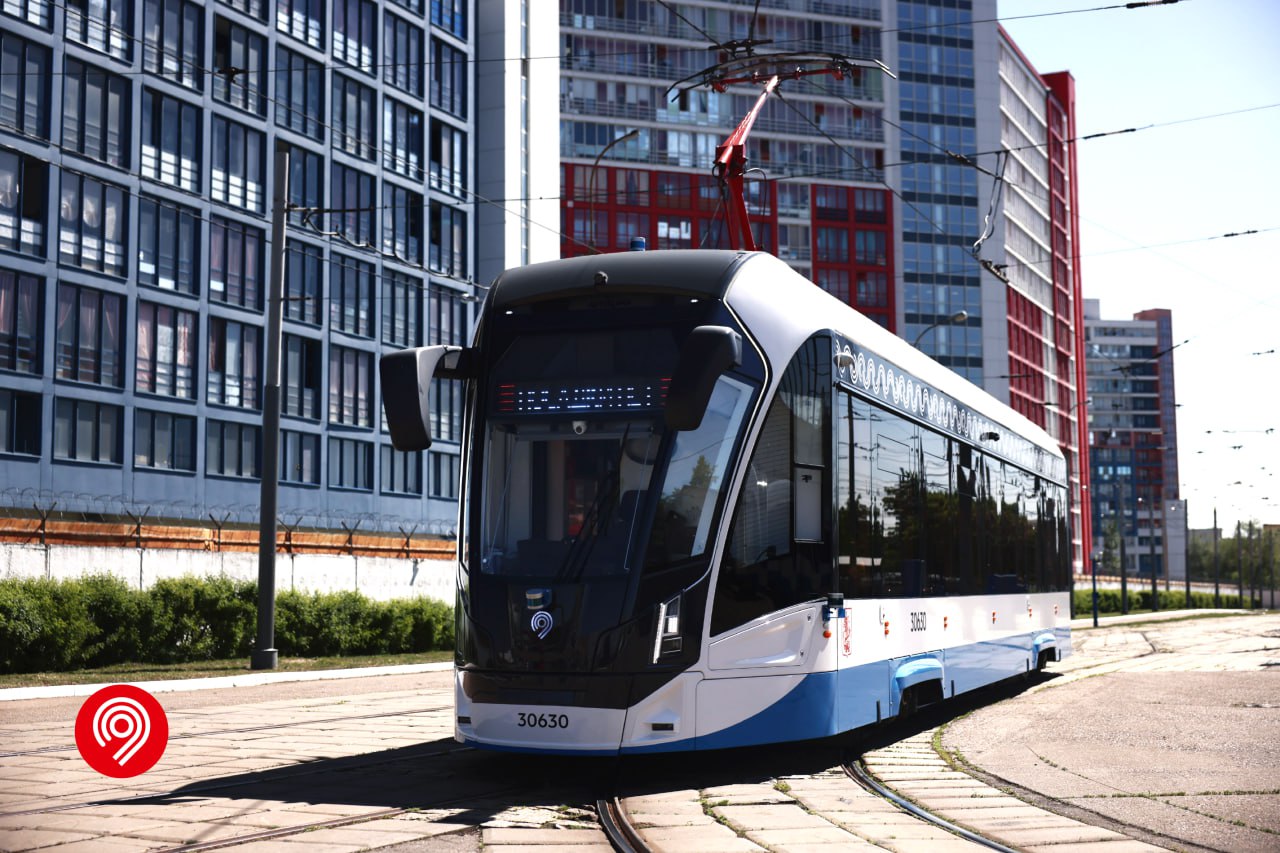 Первый в России беспилотный трамвай уже проехал более 100 км