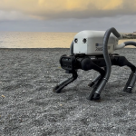 Робот-собака VERO убирает окурки с пляжа с помощью пылесосов